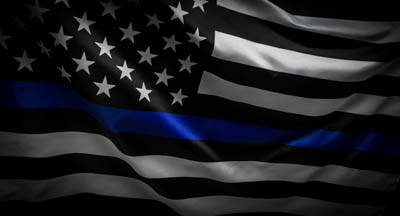 Thin Blue Line Flag